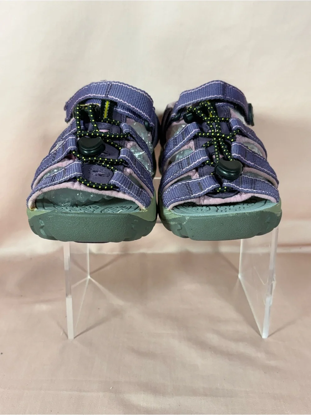 Keen 9 Waterproof Open Toe/Open Back Hook & Loop Kid's Sandals SZ 13/CM 19.4